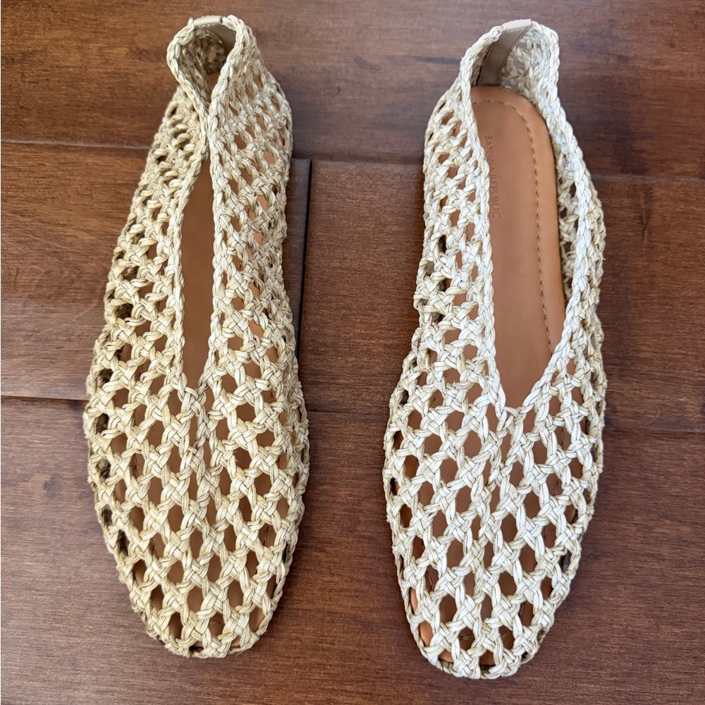 Woven Leather Ballet flats